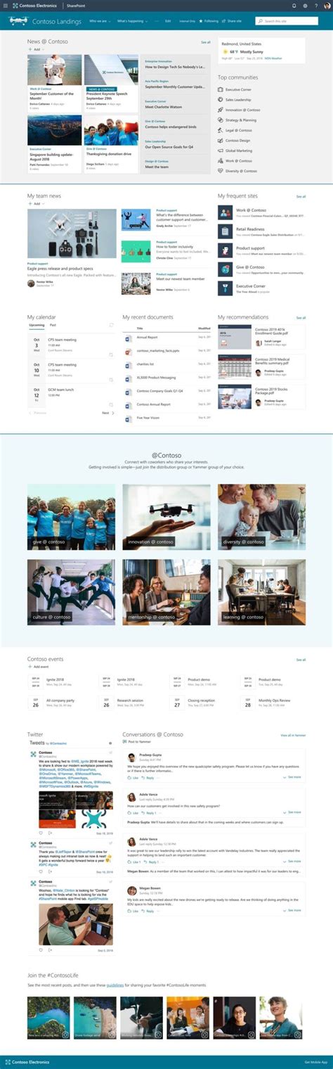 25 Great Examples Of Modern SharePoint Intranet Microsoft 365 AtWork