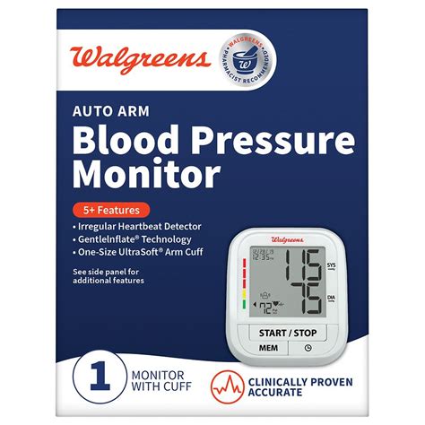 Walgreens Auto Arm Blood Pressure Monitor Walgreens