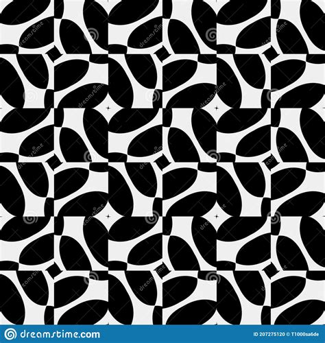 Black And White Texture Abstract Geometric Pattern Stock Illustration