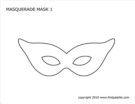 Free Printable Masks To Colour Free Printable