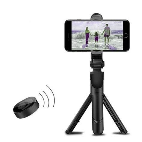 xt 02 bluetooth selfie stick tripod for phone 3 in 1 black
