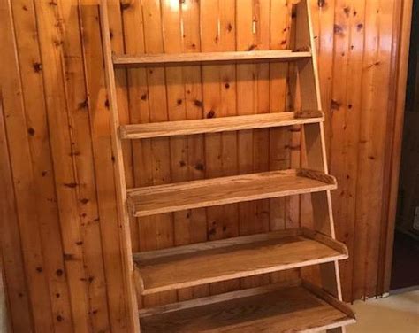 Ships Within 1 Business Day Dark Walnut Stained Etsy Rustic Ladder