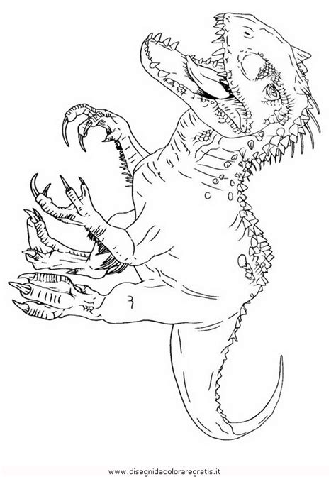 Coloriage Jurassic World Indominus Rex