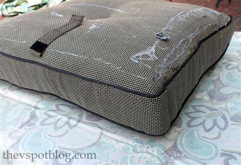 Are your chair and patio cushions first, my story: DIY: How to Recover Outdoor Furniture With a Glue Gun