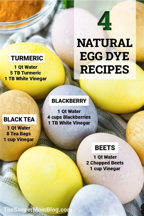 4 Natural Easter Egg Dyes That Really Work The Soccer Mom Blog