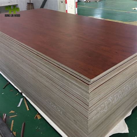 E0 E1 E2 Glue Poplar Hardwood Core Melamine Paper Faced Plywood For Furniture From China