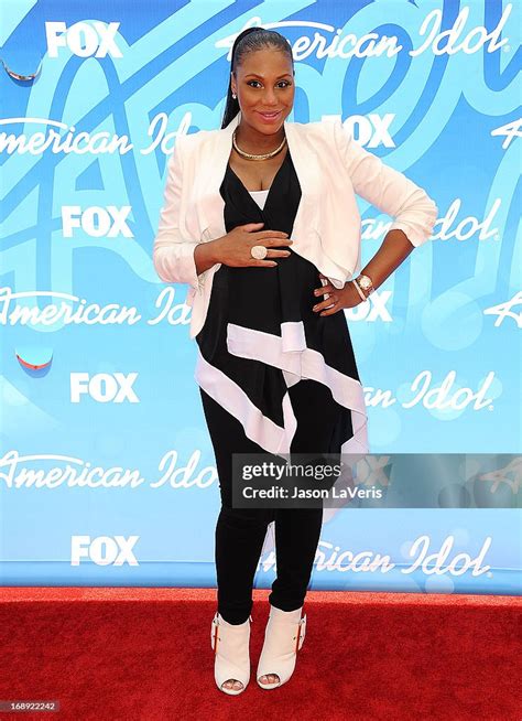 Tamar Braxton Attends The American Idol 2013 Finale At Nokia Theatre