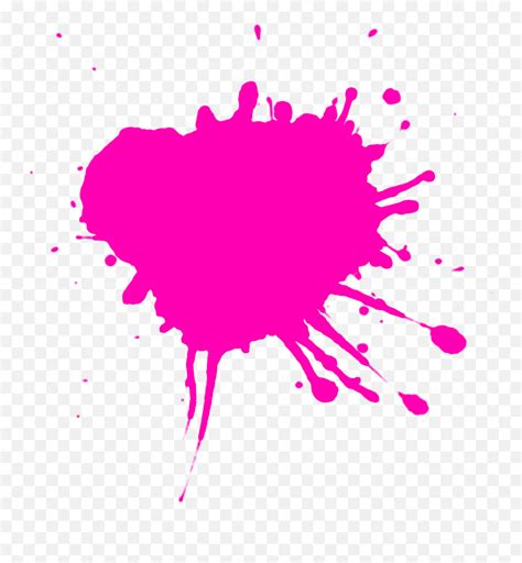 Pink Paint Splash Png