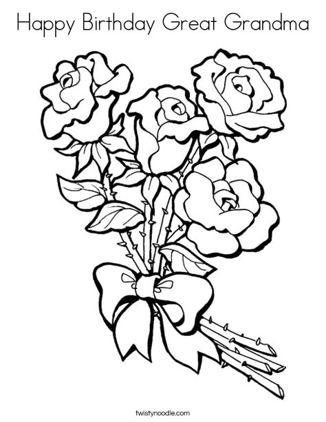 Search for 70th birthday in these categories. Happy Birthday Great Grandma Coloring Page - Twisty Noodle ...