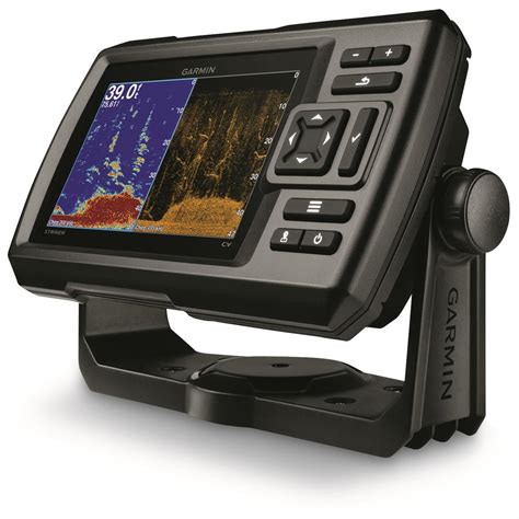 Unlike the standard sonar that sends out one 3. Garmin Striker 5cv CHIRP Sonar Fish Finder with GPS and ...