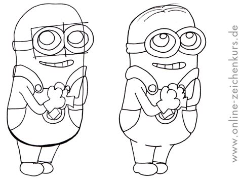 Zeichnen lernen heißt sehen lernen. Anleitungen: Minions zeichnen lernen für Kinder und Erwachsene