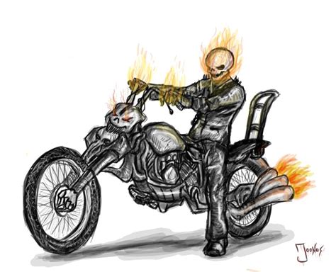 Images Of Ghost Rider Drawings In Color