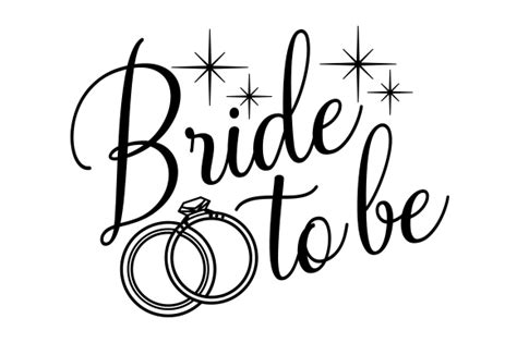 Bride To Be Word Svg