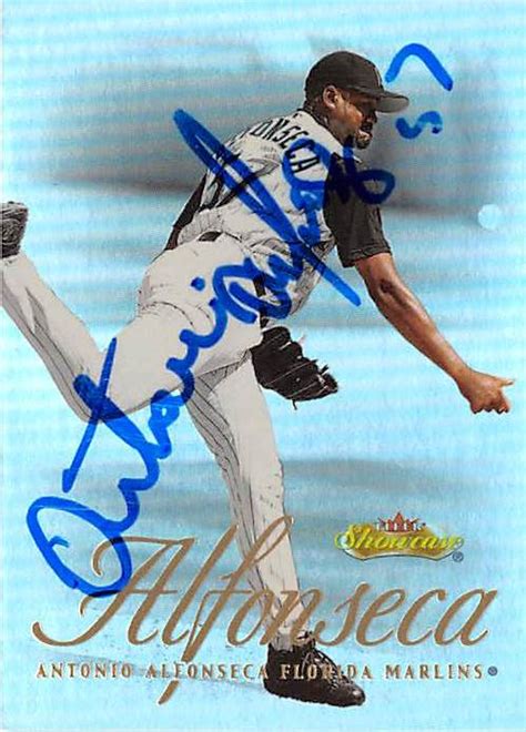 Antonio Alfonseca Autographed Baseball Card Florida Marlins 2000