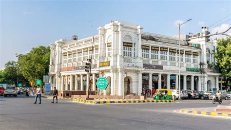 Connaught Place New Delhi India Editorial Photo Image Of Shops
