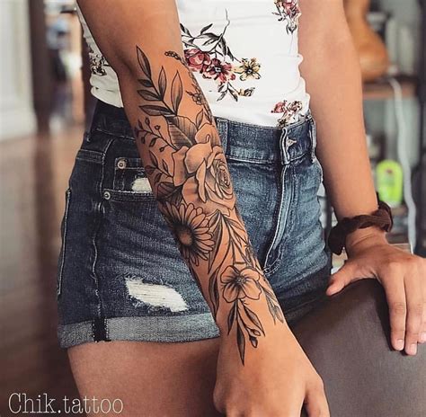Arm Tattoos For Women Tattoos Floral
