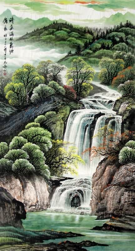 Chinese Waterfall Painting 1137002 97cm X 180cm38〃 X 70〃 Chinese
