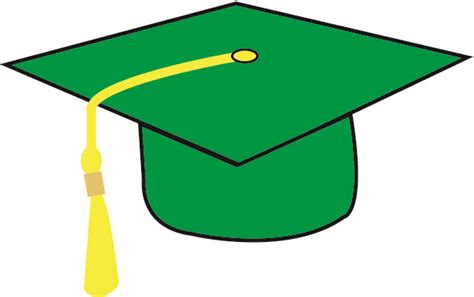Graduation Hat Graphics For Green Graduation Cap Clip Art Clipartix