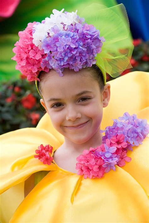 Girl With Flower Costume During The License Image 70271423 Lookphotos