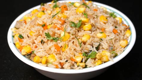 Corn Fried Rice Fried Rice With Corn Lunch Box Recipe