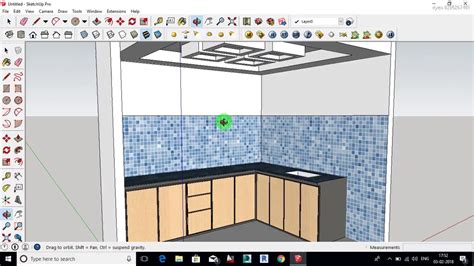 google sketchup kitchen design - YouTube