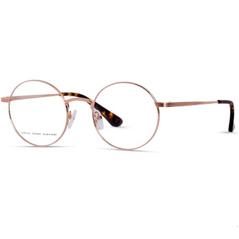 Round Eyeglass Frame Full Metal Optic One Opticals