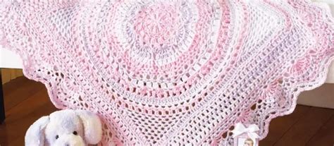 Flower Circle In The Square Lacy Baby Blanket Crochet Pattern Artofit