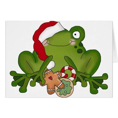 Christmas Frog Holiday Card In 2021 Frog Art Frog