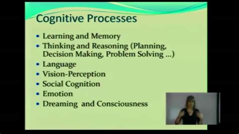 Cognition And Cognitive Processes Cp Youtube