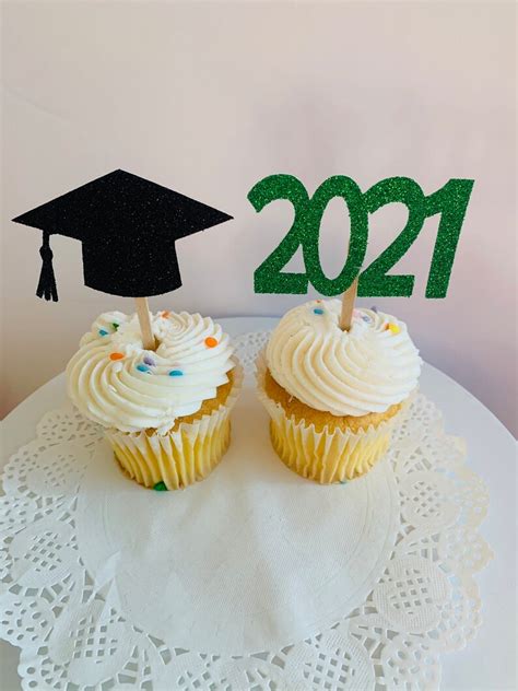 2023 Graduation Cap Cupcake Toppers 2023 Cupcake Toppers Etsy