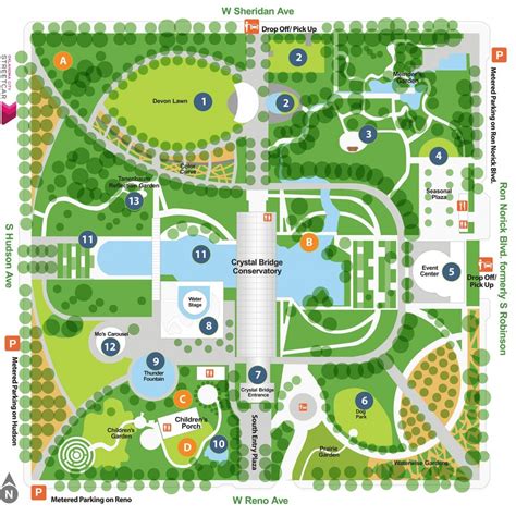 Explore Our Map Legend Myriad Botanical Gardens