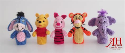 Crochet Finger Puppets Winnie The Pooh And Friends Finger Puppet