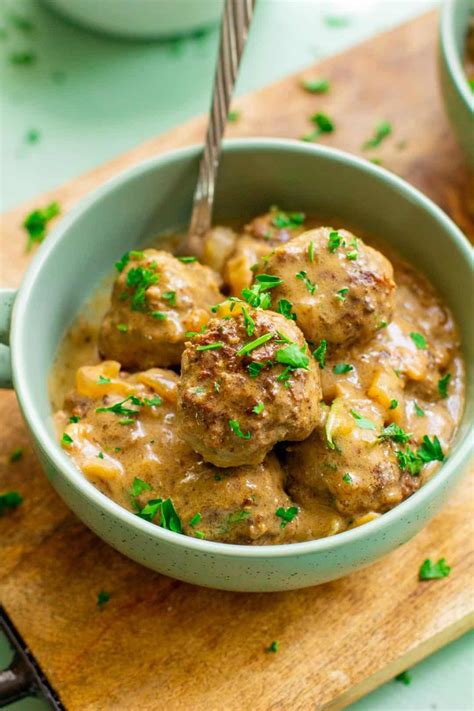 10 ways to use pork rinds on the keto dietcontinuing with the theme of must have keto foods to have on hand, in this video we explore different ways to use. Keto Swedish Meatballs | Meatballs with Pork Rinds | Low ...