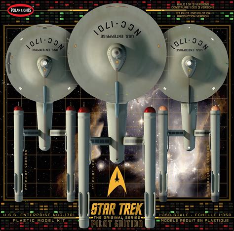 Buy Polar Lights Star Trek TOS U S S Enterprise W Pilot Edition Parts