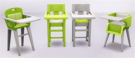 My Sims 4 Blog Highchair Recolors By Noodlescc
