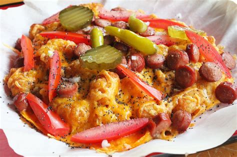 Never have to buy frozen store bought tater tots® anymore. Chicago Style Hot Dog Tater Tots Recipe | Chicago style ...