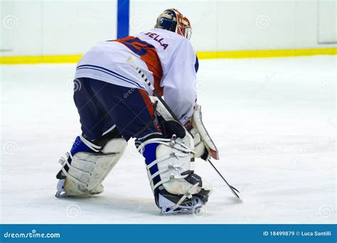Hockey Goalie Editorial Stock Image Image Of Person 18499879