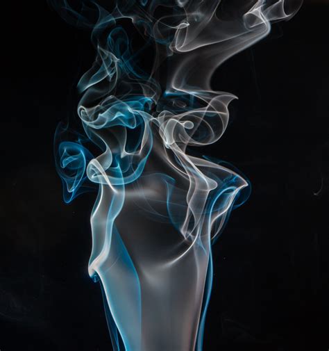 Blue And White Smoke Digital Wallpaper · Free Stock Photo
