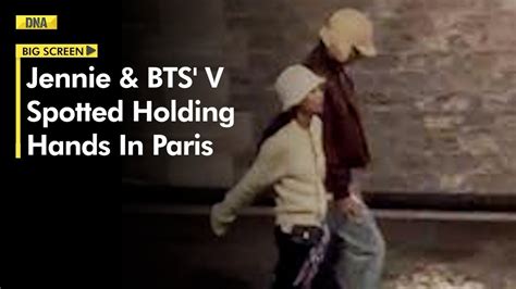BTS V And BLACKPINKs Jennie Spotted Walking And Holding Hands In Paris BTS Army BTS YouTube