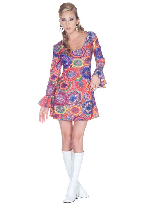 70s Sexy Psychedelic Dress