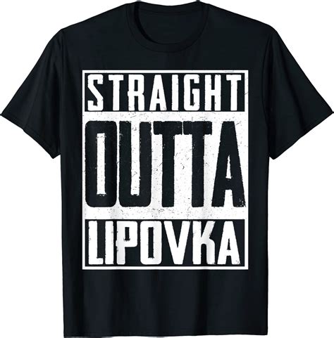 Straight Outta Lipovka Russian Joke Parody Spoof Russia T