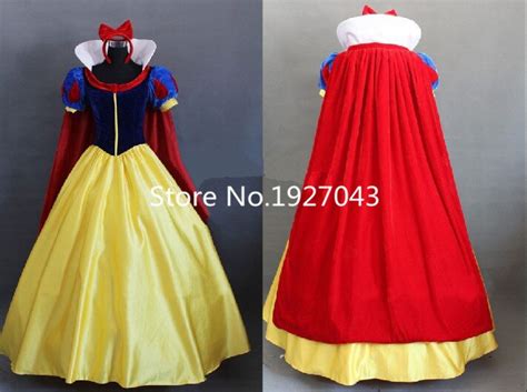 Free Shipping Women Fantasia Princess Snow White Cosplay Costume
