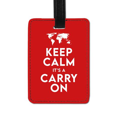 Keep Calm Its A Carry On Luggage Tag Travel Bible Shop