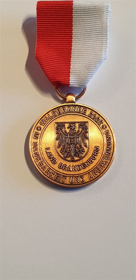 Medaille „Waldbrände 2022“, Brandenburg Ι Die Orden und Ehrenzeichen