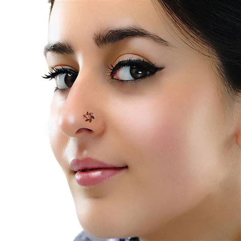 Diamond Nose Pin Small Dainty Nose Ring Wedding Nose Ring Nose Pin Nose