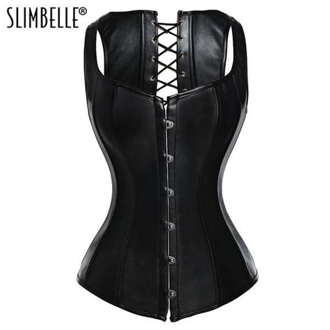 women steampunk spiral steel boned vintage overbust corset tops bustier leather gothic waist