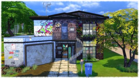 The Sims 4 Speed Build Urban City House Cc Links Doovi