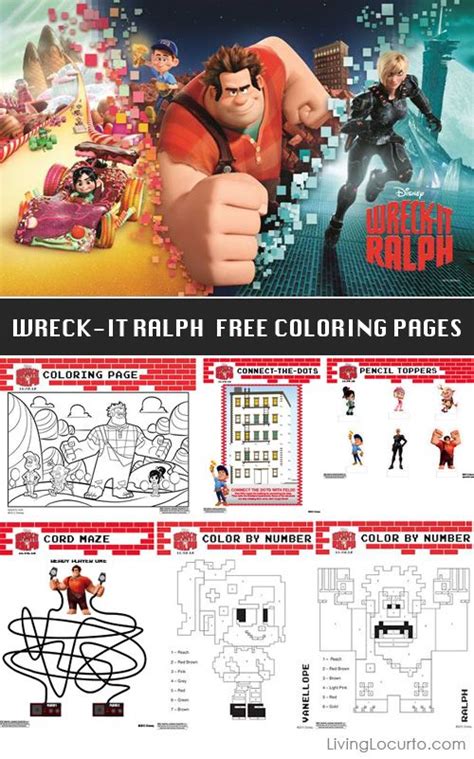 Wreck It Ralph Free Printable Activity And Coloring Pages Wreck It