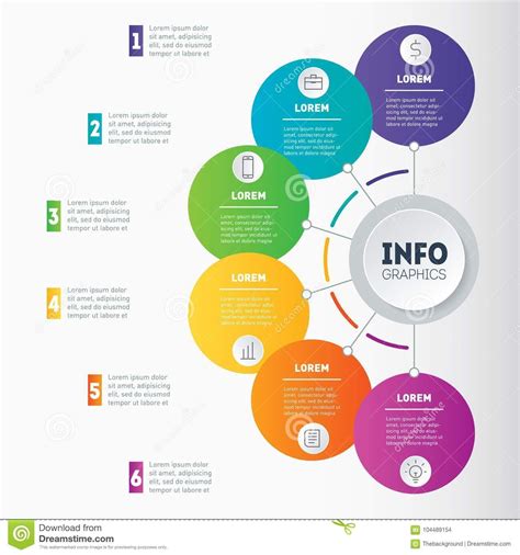 Business Presentation Or Infographic Examples With Options Ve Stock Vector Illustration Of