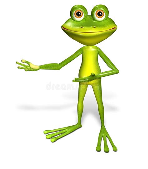 Green Frog Stock Illustration Illustration Of Yoga Glance 38454098